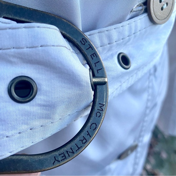 STELLA McCARTNEY🔸Fabulous Lite cream color Trench Coat🔸WOW DETAILS🔸STUNNING ! - Picture 7 of 17